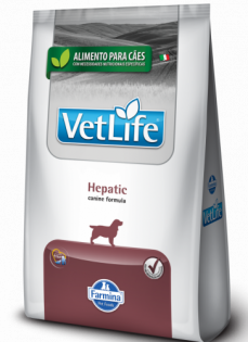 Ração Farmina Vet Life Natural Hepatic para Cães com Insuficiência Hepática Peixe Cereais 2 kg
