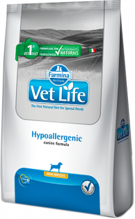 Ração Farmina Vet Life Natural Hypoallergenic para Cães Mini Peixe Cereais 2 kg
