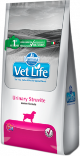 Ração Farmina Vet Life Natural Urinary Struvite para Cães Adultos com Distúrbios Urinários Peixe Cereais 10