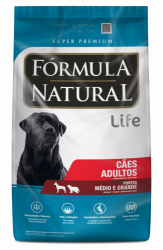 Ração Fórmula Natural Life Super Premium para Cães Adultos de Raças Média e Grande Frango 15 kg