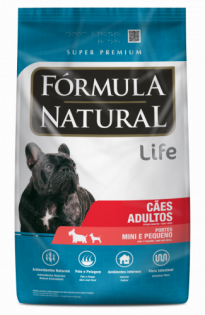 Ração Fórmula Natural Life Super Premium para Cães Adultos Raças Mini e Pequena Frango 1 kg
