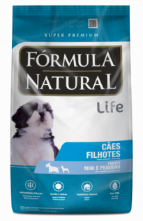Ração Fórmula Natural Life Super Premium para Cães Filhotes Raças Minis e Pequenas Frango 1 kg