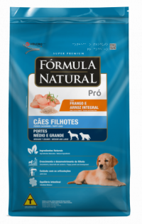 Ração Fórmula Natural PRO para Cães Filhotes de Raças Médias e Grandes Frango Cereais 15 kg