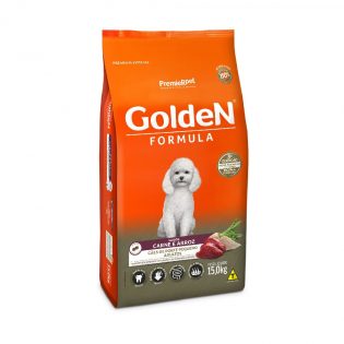 Ração Golden Formula Mini Bits para Cães Adultos de Raças Pequenas Carne Cereais 15 kg