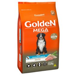 Ração Golden Mega para Cães Adultos de Raças Grandes Frango Cereais 15 kg