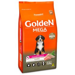 Ração Golden Mega para Cães Filhotes de Raças Grandes Frango Cereais 15 kg