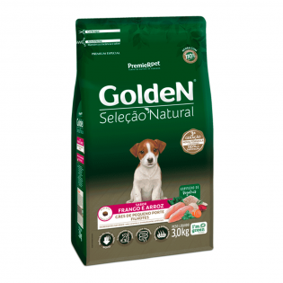 Ração Golden Seleção Natural Mini Bits para Cães Filhotes Frango Cereais 3 kg