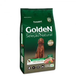 Ração Golden Seleção Natural para Cães Adultos Frango Cereais 12 kg