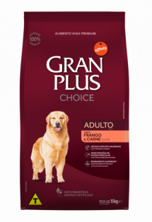 Ração GranPlus Choice para Cães Adultos Frango 15 kg