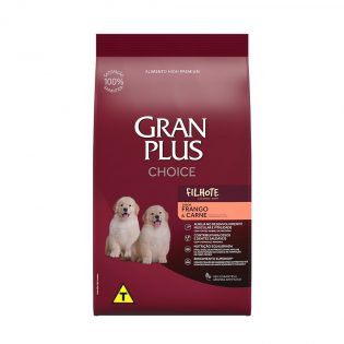 Ração GranPlus Choice Frango e Carne para Cães Filhotes Frango 10