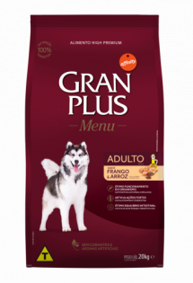 Ração GranPlus Menu para Cães Adultos Frango Cereais 20 kg