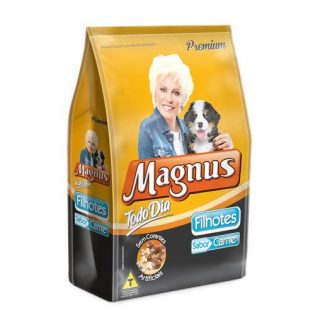 Ração Magnus Premium para Cães Filhotes Sabor Carne 10