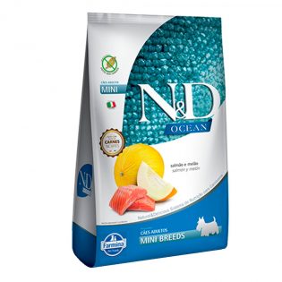 Ração N&D Ocean para Cães Adultos de Raças Pequenas Peixe Vegetais 2