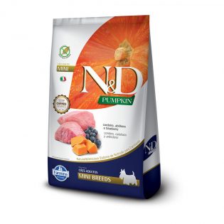 Ração Farmina N&D Pumpkin Carnes Nobres Cordeiro para Cães Adultos de Raças Pequenas Cordeiro Vegetais 800 g