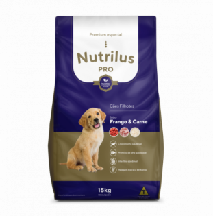 Ração Nutrilus Pro+ para Cães Adultos de Raças Pequenas Frango Cereais 15 kg