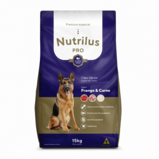 Ração Nutrilus Pro+ para Cães Sênior Frango Cereais 15 kg
