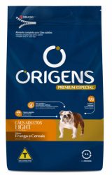 Ração Seca Origens Premium Especial Light Frango e Cereais Cães Adultos Frango 3 kg
