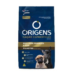 Ração Origens para Cães Filhotes das Raças Bulldog Francês e Pug Frango Cereais 1 kg