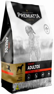 Ração Premiatta Classic Trainer para Cães Adultos de Porte Médio Carne Cereais 15 kg