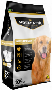 Ração Premiatta Golden Retriever para Cães Adultos Frango Cereais 10