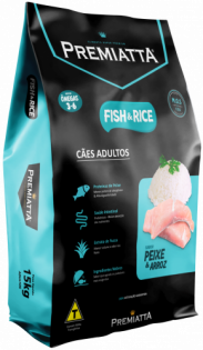 Ração Premiatta Nutri Care Fish & Rice Mini Bits para Cães Adultos Frango 3 kg