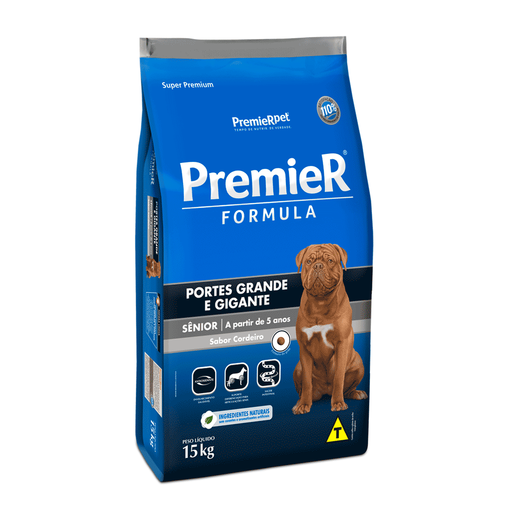 Ração Premier Formula para Cães Idosos de Raças Grandes