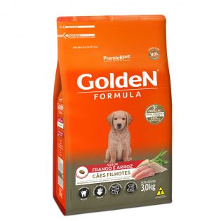 Ração Premier Golden Formula Cães Filhotes Frango e Arroz Frango Cereais 3 kg