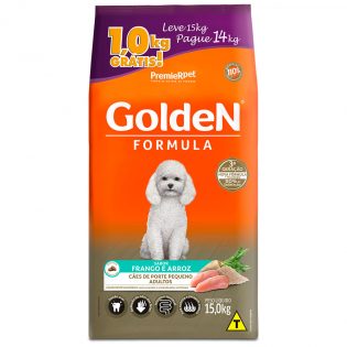 Ração Premier Golden Fórmula Mini Bits para Cães Adultos Frango e Arroz  15 kg