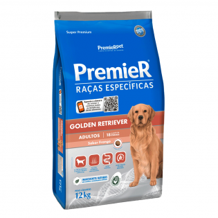 Ração Premier Golden Retriever para Cães Adultos Frango Cereais 12 kg