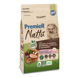 Ração Premier Nattú para Cães Filhotes de Raças Pequenas Frango Vegetais 2