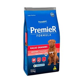 Ração Premier para Cães Adultos de Raças Grandes Sabor Carne 15kg 15 kg