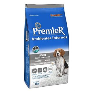 Ração Premier Pet Ambientes Internos Cães Adultos Light Frango Cereais 1 kg