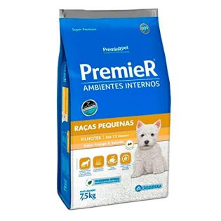 Ração Premier Pet Ambientes Internos Cães Filhotes Frango e Salmão Frango 7