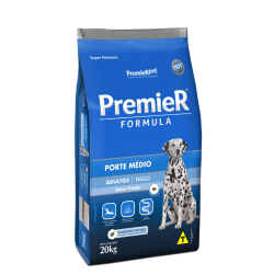 Ração Premier Pet Formula Frango Cães Adultos Raças Médias Frango Cereais 20 kg