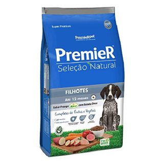 Ração Premier Pet Seleção Natural Frango Korin com Batata Doce Cães Filhotes Raças Médias Frango Vegetais 2