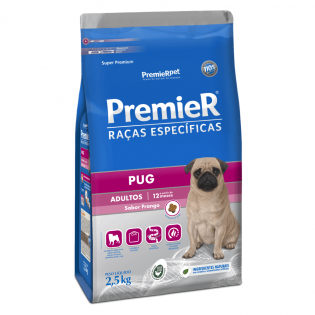 Ração Seca Premier Pet Raças Especificas Pug para Cães Adultos Porte Pequeno Frango 2