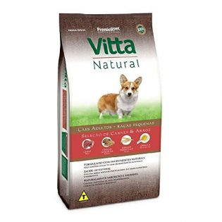 Ração Premier Vitta Natural Cães Adultos Raças Pequenas Sabor Carne e Arroz – 3kg Premier Pet para Todas Pequeno Adulto - Sabor Carne  3 kg