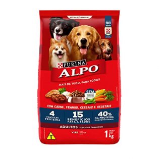 Ração Purina Alpo para Cães Adultos Carne Vegetais 1 kg