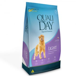 Ração Qualiday Light para Cães Adultos de Raças Médias e Grandes Frango Cereais 15 kg