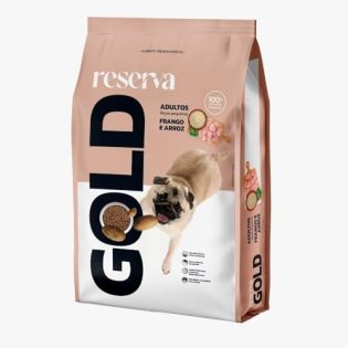 Ração Reserva Gold para Cães Adultos Raças Pequenas Sabor Frango e Arroz 1kg 1 kg