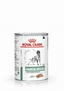 Ração Royal Canin Lata Canine Veterinary Diet Diabetic Especial  Low Carbohidrat Wet - 410 g Cereais Vegetais 410 g