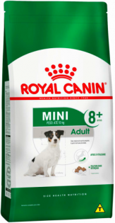 Ração Royal Canin Mini Adult 8+ para Cães Adultos de Raças Pequenas com 8 Anos ou mais Frango 1 kg