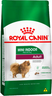 Ração Royal Canin Mini Indoor Adult para Cães Adultos de Raças Pequenas com 10 Meses ou mais Frango 1 kg