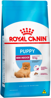 Ração Royal Canin Mini Indoor Junior para Cães Filhotes Peixe Cereais 1 kg