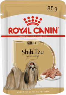 Ração Royal Canin Sachê Breed Health Nutrition para Cães Adultos Shih Tzu Carne 85 g