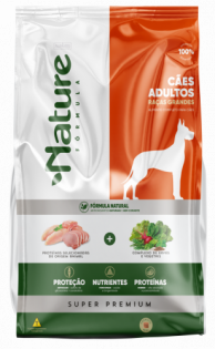 Ração Seca Alinutri Nature Fórmula para Cães Adultos Raças Grandes Frango Vegetais 3 kg