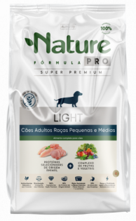 Ração Seca Alinutri Nature Fórmula Pro Light para Cães Adultos Raças Pequenas e Médias Frango Vegetais 12 kg