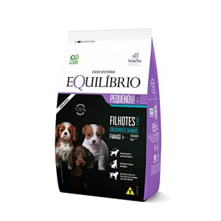 Ração Seca Equilíbrio Frango para Cães Filhotes de Porte Pequeno Frango Cereais 1 kg