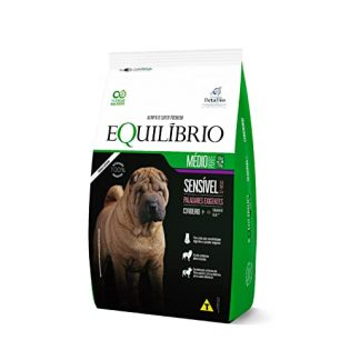 Ração Seca Equilíbrio Sensível Cordeiro para Cães Adultos de Porte Médio Carne 12 kg