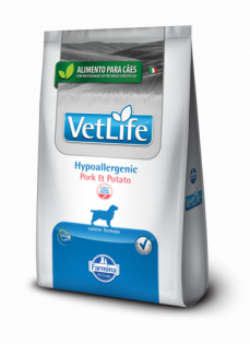 Ração Seca Farmina Vet Life Natural Hypoallergenic Pork e Potato para Cães Adultos Carne 2 kg